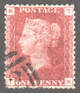 Great Britain Scott 33 Used Plate 125 - TK - Click Image to Close